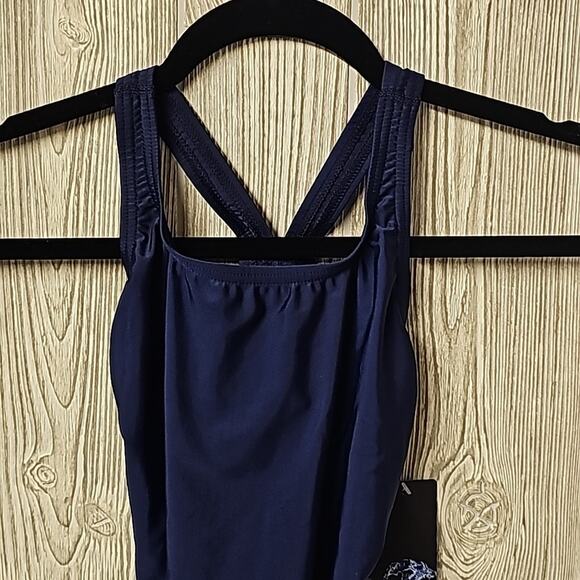 Speedo Pro LT Swim Team Navy One Piece Swimsuit Womens Size 30 NWT - Picture 2 of 10